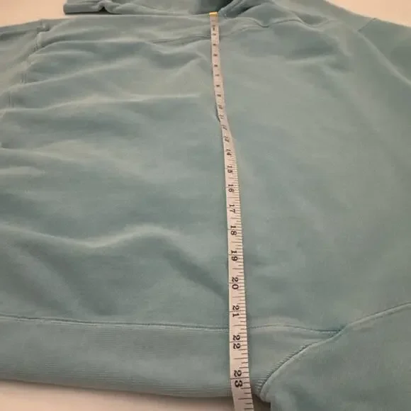 Champion Reverse Weave Light Blue Hoodie Large Hooded Sweatshirt Logo Y2K 90s - Picture 11 of 12